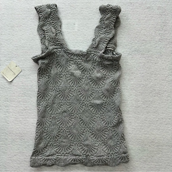 Free People Intimately Medium Large Black Stretch Love Letter Cami Tank Top New - Picture 2 of 5